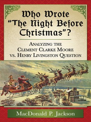 cover image of Who Wrote "The Night Before Christmas"?
